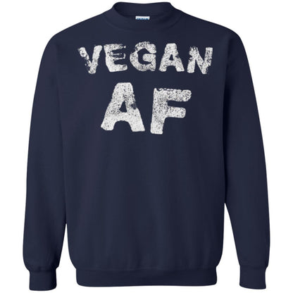 Vegetarian T-shirt Vintage Vegan Af T-shirt Navy