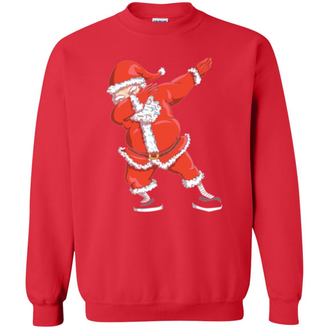 Christmas T-shirt Dabbing Santa Claus T-shirt Red