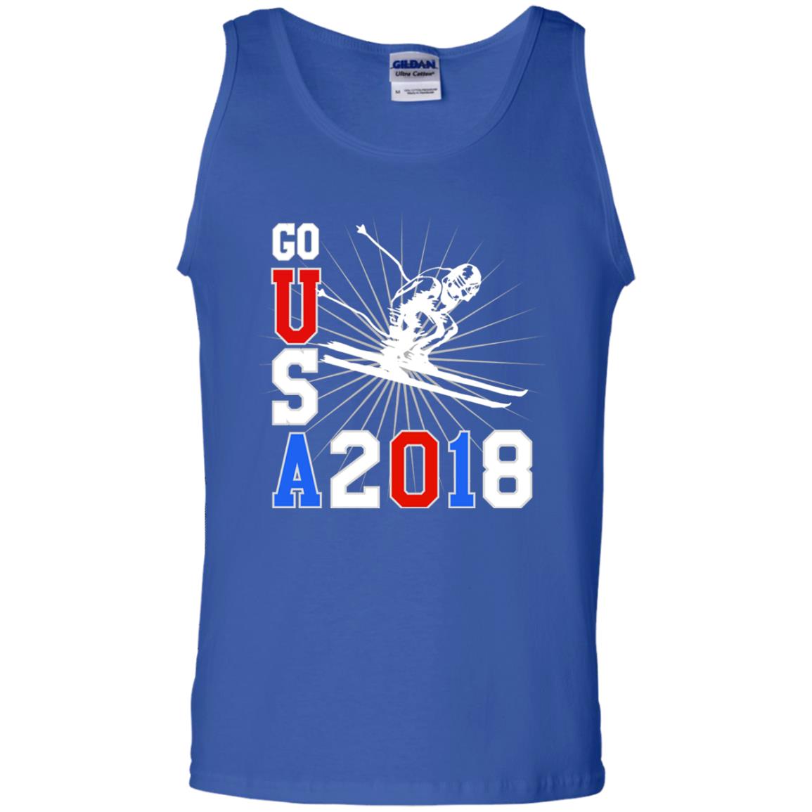 Alpine Skiing T-shirt Go Usa 2108 Cool Royal