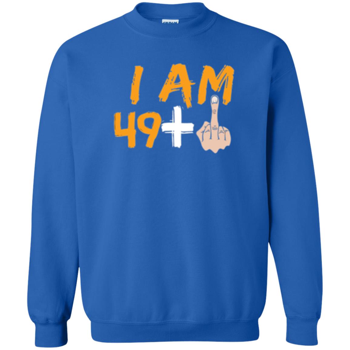 50th Birthday T Shirt I Am 49 Plus Royal