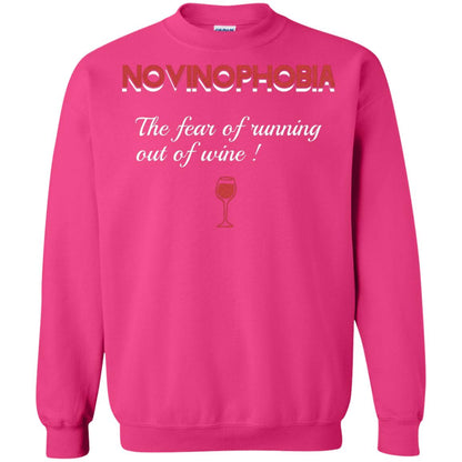 Novinophobia The Fear Of Running Out Of Wine Shirt Heliconia