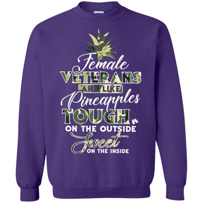 Female Veterans Are Like Pineapple Tough On The Outside Sweet On The Inside Purple