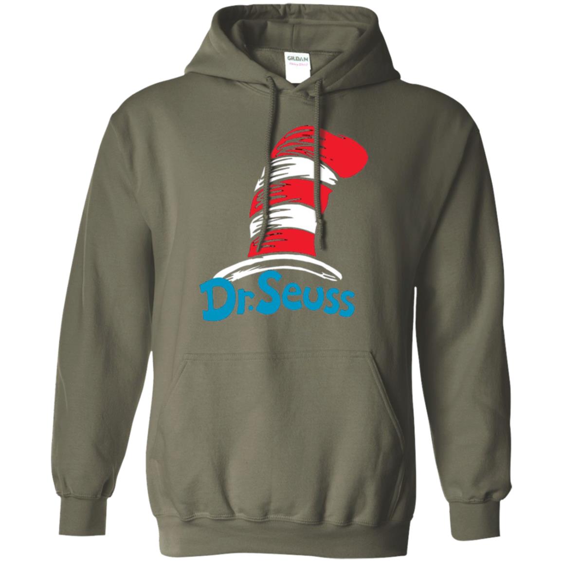 Film Lover T-shirt Dr. Seuss Hat T-shirt Military Green