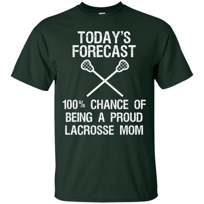 Lacrosse Mom Shirt Today Forecast Chance Of Being A Proud Lacrosse Mom Forest