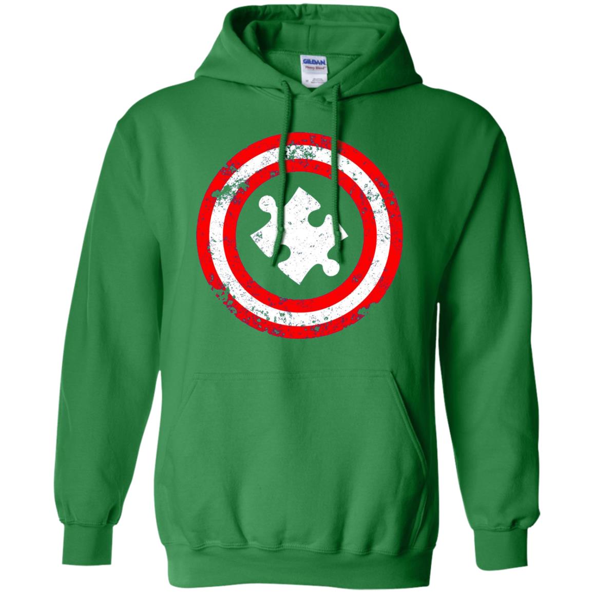 Captain Autism Superhero T-shirt Autism Awareness Irish Green