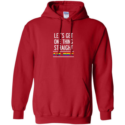 Lgbt T-shirt Let's Get One Thing Straight I'm Not Red