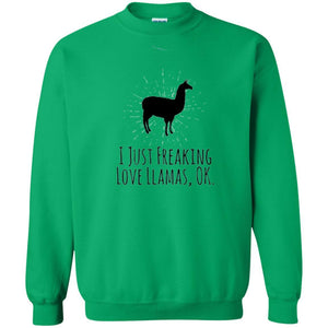 Llama Lover T-shirt I Just Freaking Love Llamas Ok