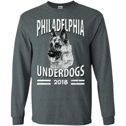 Dog Lover T-shirt Philadelphia Underdogs 2018 T-shirt Dark Heather