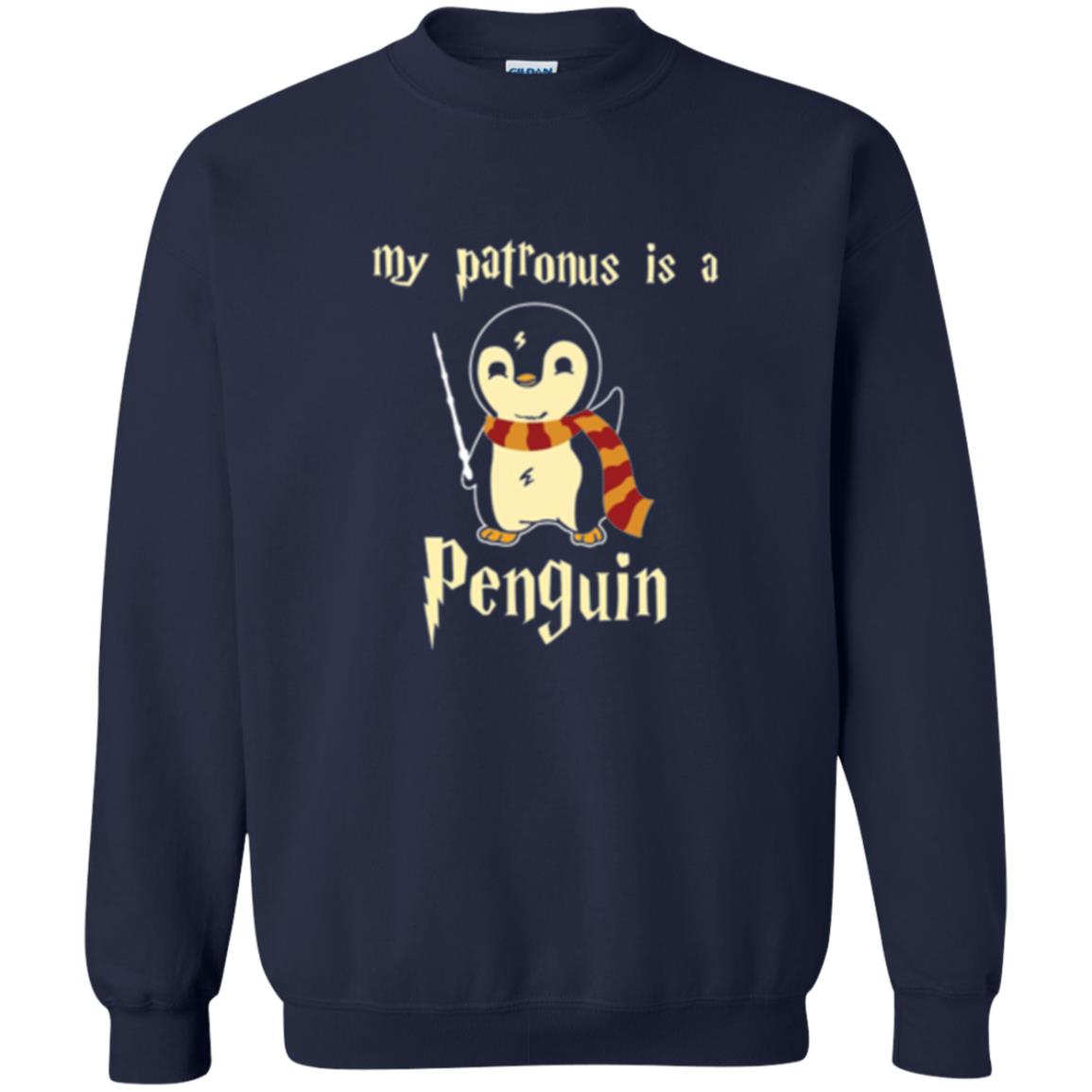 Penguin Lovers T-shirt My Patronus Is A Penguin Hot Navy