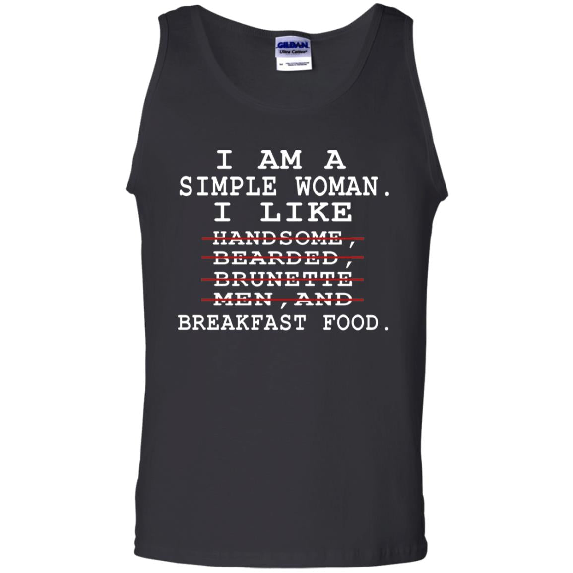 I Am Simple Woman I Like Breakfast Food Shirt Black