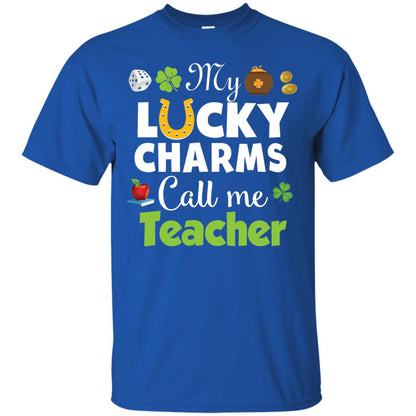 My Lucky Charms Call Me Teacher St Patricks Day T-shirt Royal