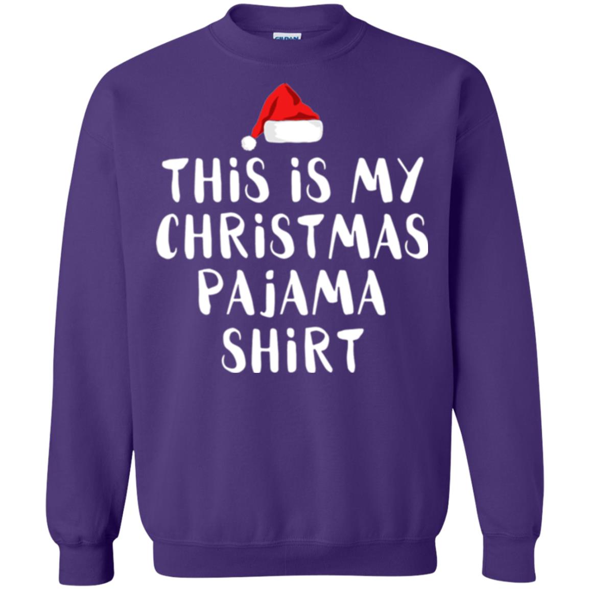 Christmas T-shirt This Is My Christmas Pajama Shirt Purple