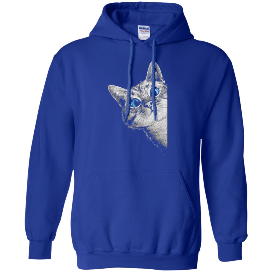 Cat Lovers T-shirt Cute Face Royal