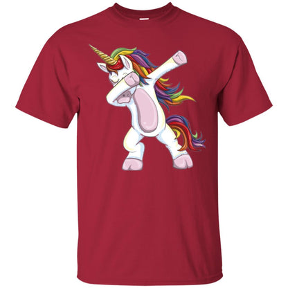Dabbing Unicorn T-shirt Cardinal