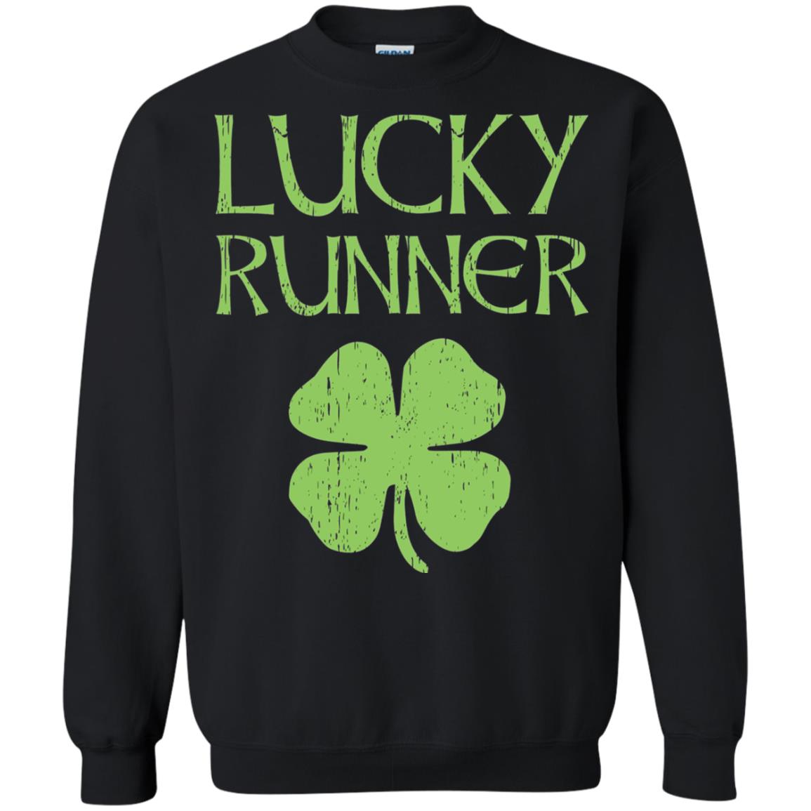 Irish Running Lucky Runners St. Patrick_s Day T-shirt Black