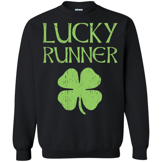 Irish Running Lucky Runners St. Patrick_s Day T-shirt Black