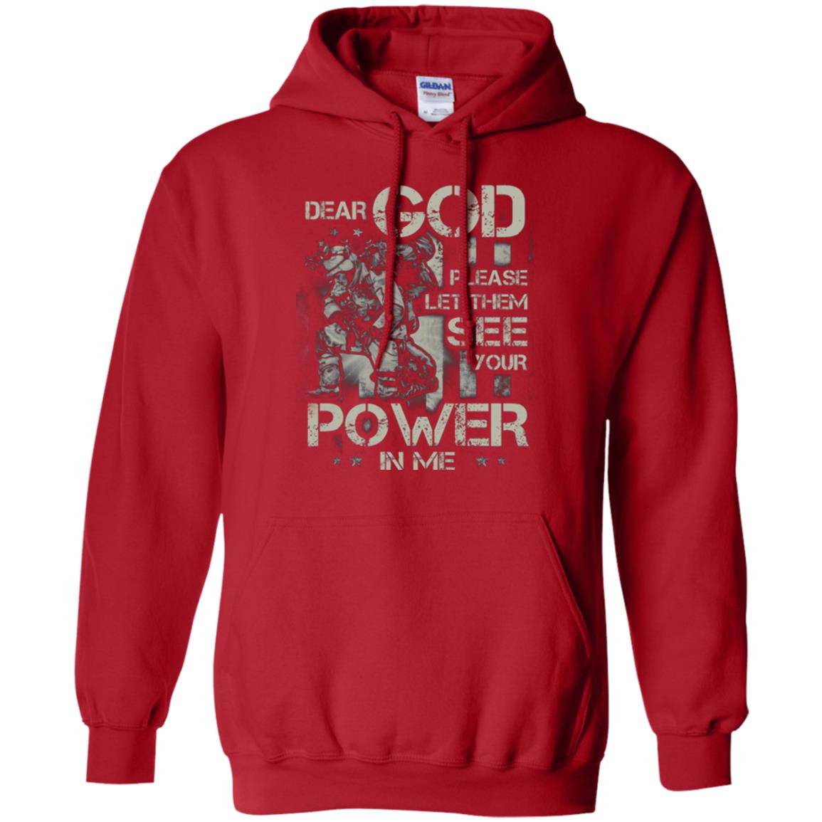 Dear God Please Let Them See Yuor Future In Me Military Shirt Red