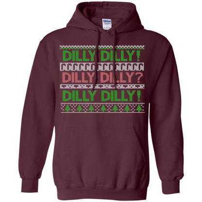 Christmas T-shirt Dilly Dilly Maroon