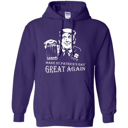 Anti Trump T-shirt Make St.patrick's Day Great Again With American President Purple