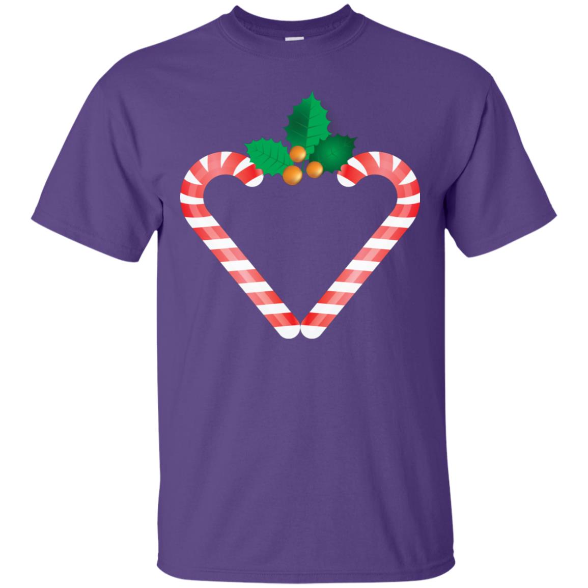 Heart Icon Candy X-mas Gift Shirt Purple