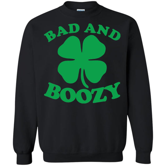 Bad And Boozy Saint Patricks Day T-shirt Black