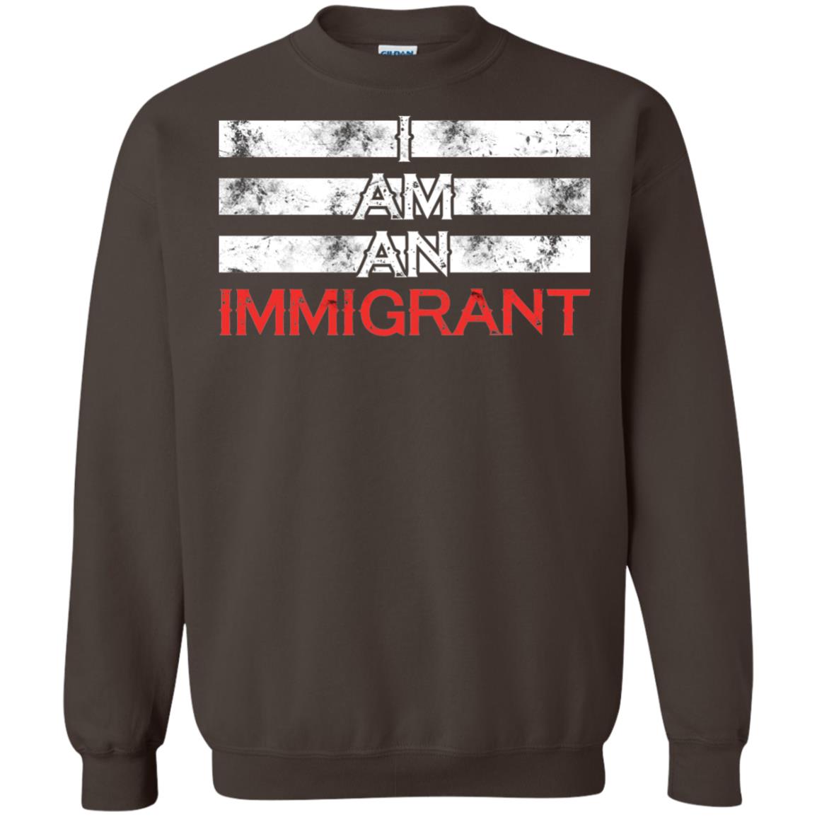 Migrant T-shirt I Am An Immigrant Dark Chocolate
