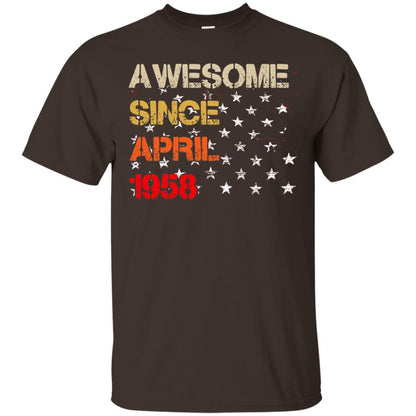 Born In April 1958 60th Birthday Awesome Since April 1958 Dark Chocolate
