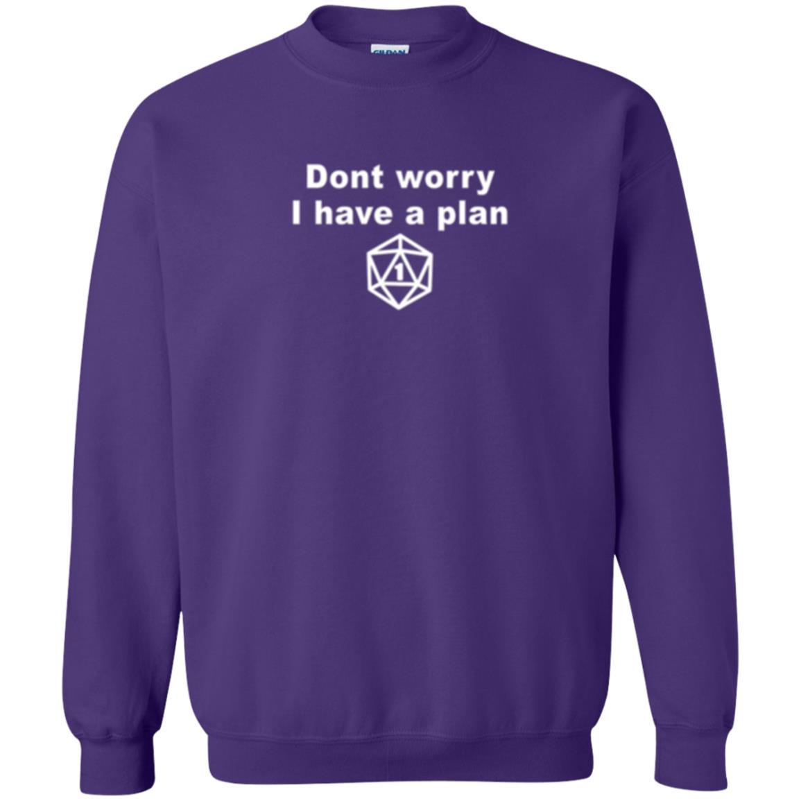 Gamer T-shirt Don_t Worry I Have A Plan Purple