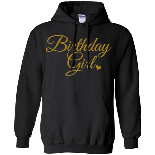 Gold Birthday Girl T-shirt Black