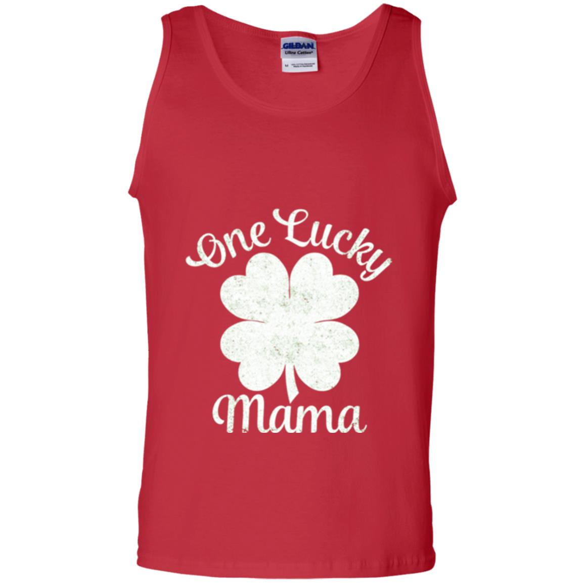 One Lucky Shamrock Mama St. Patrick's Day T-shirt Red