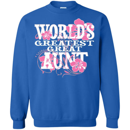 Aunt T-shirt World_s Greatest Great Aunt Royal
