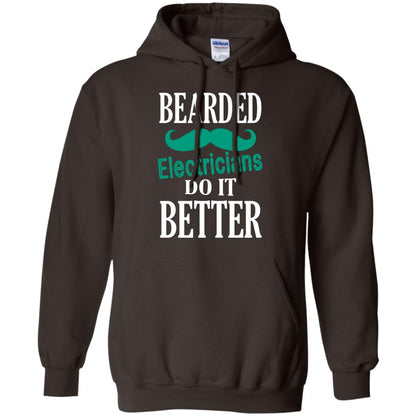 Bearded Electricians Do It Better Best Idea Shirt For Bearded Electricians Dark Chocolate