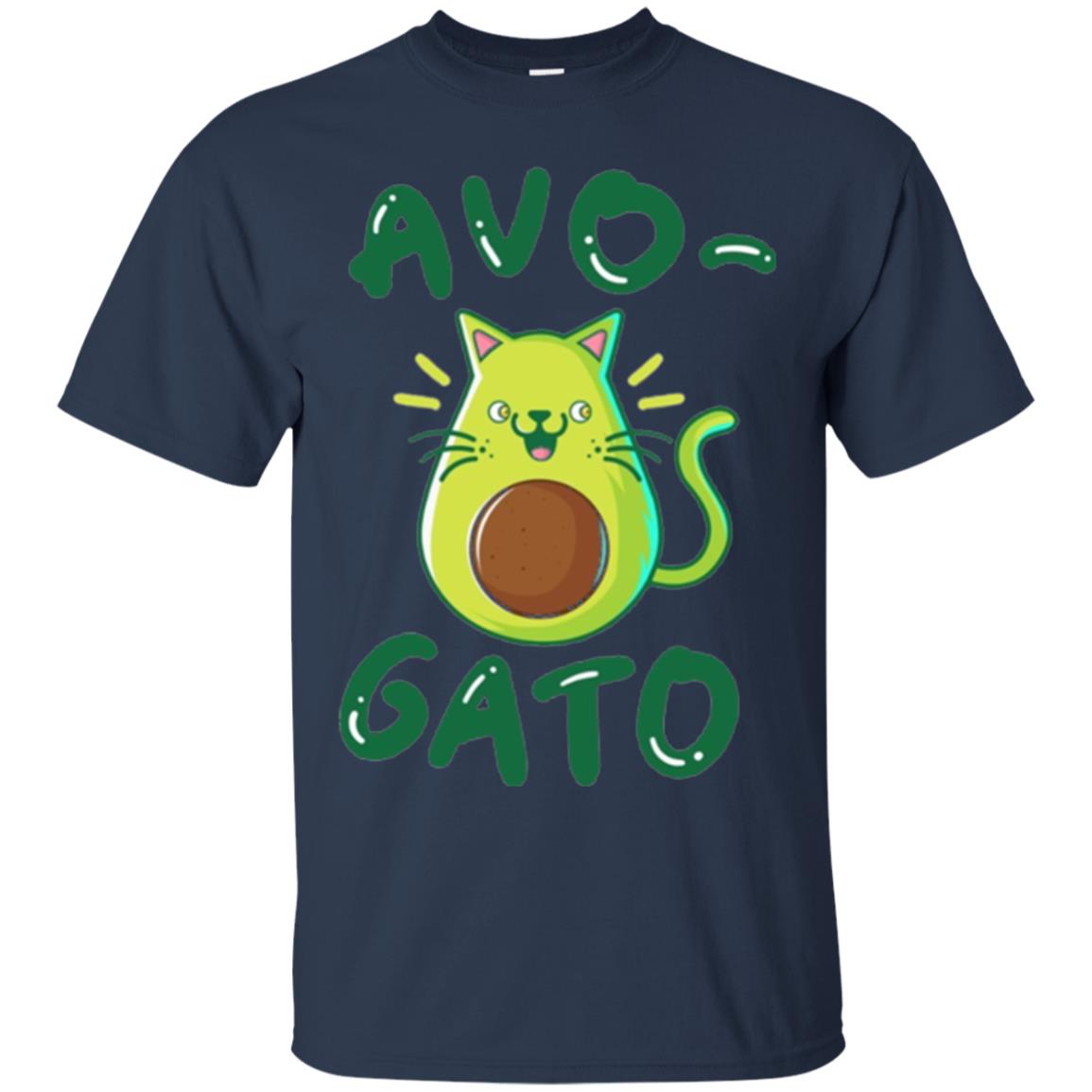 Cat Lovers T-shirt Avocado Avogato Navy