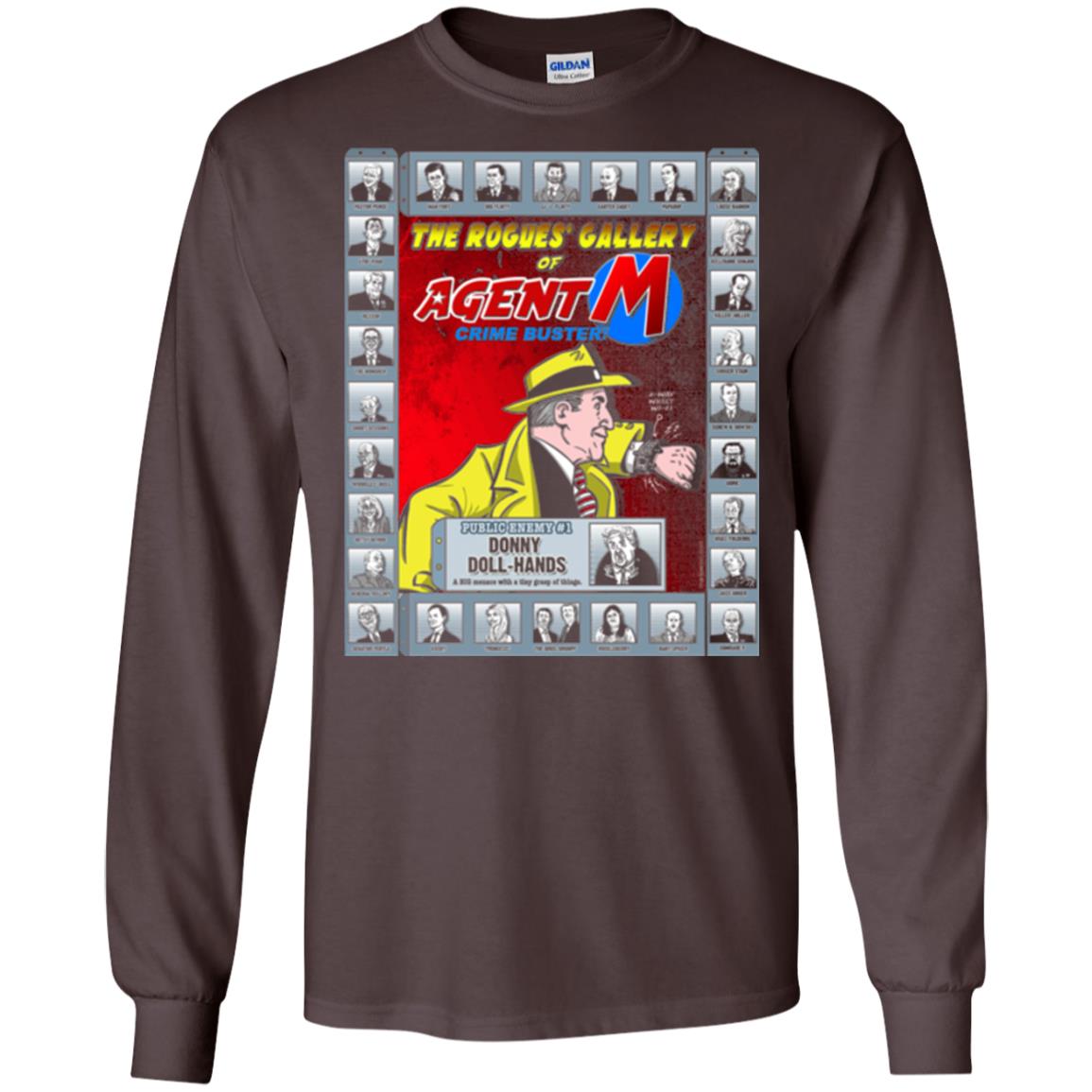 The Rogues' Gallery Of Agent M T-shirt Dark Chocolate