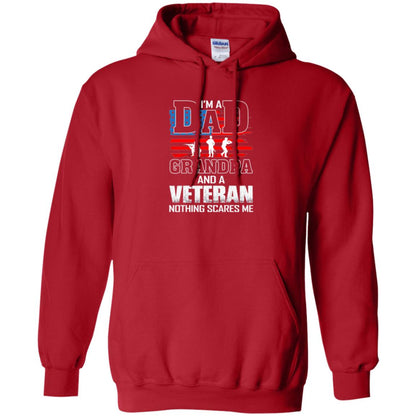 Veteran T-shirt I Am A Dad Grandpa And A Veteran Red