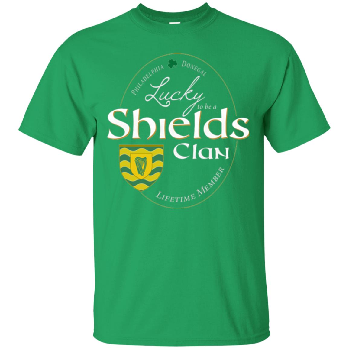 St Patricks Day T-shirt Shields Clan Lucky Lifetime Member T-shirt Irish Green