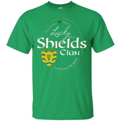 St Patricks Day T-shirt Shields Clan Lucky Lifetime Member T-shirt Irish Green