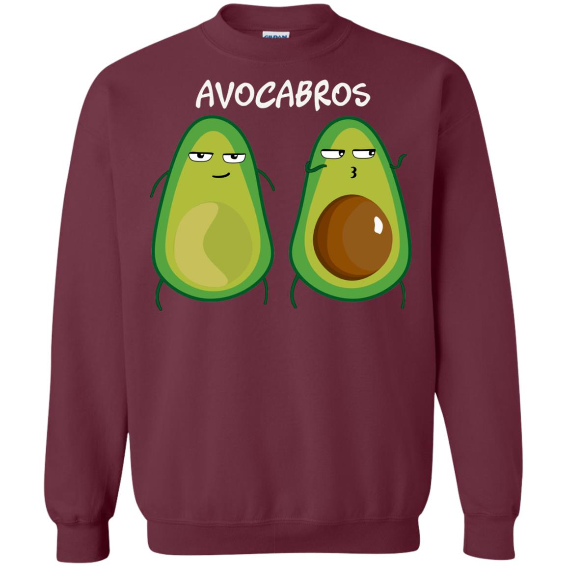 Funny Avocado T-shirt For Bros And Vegans Maroon