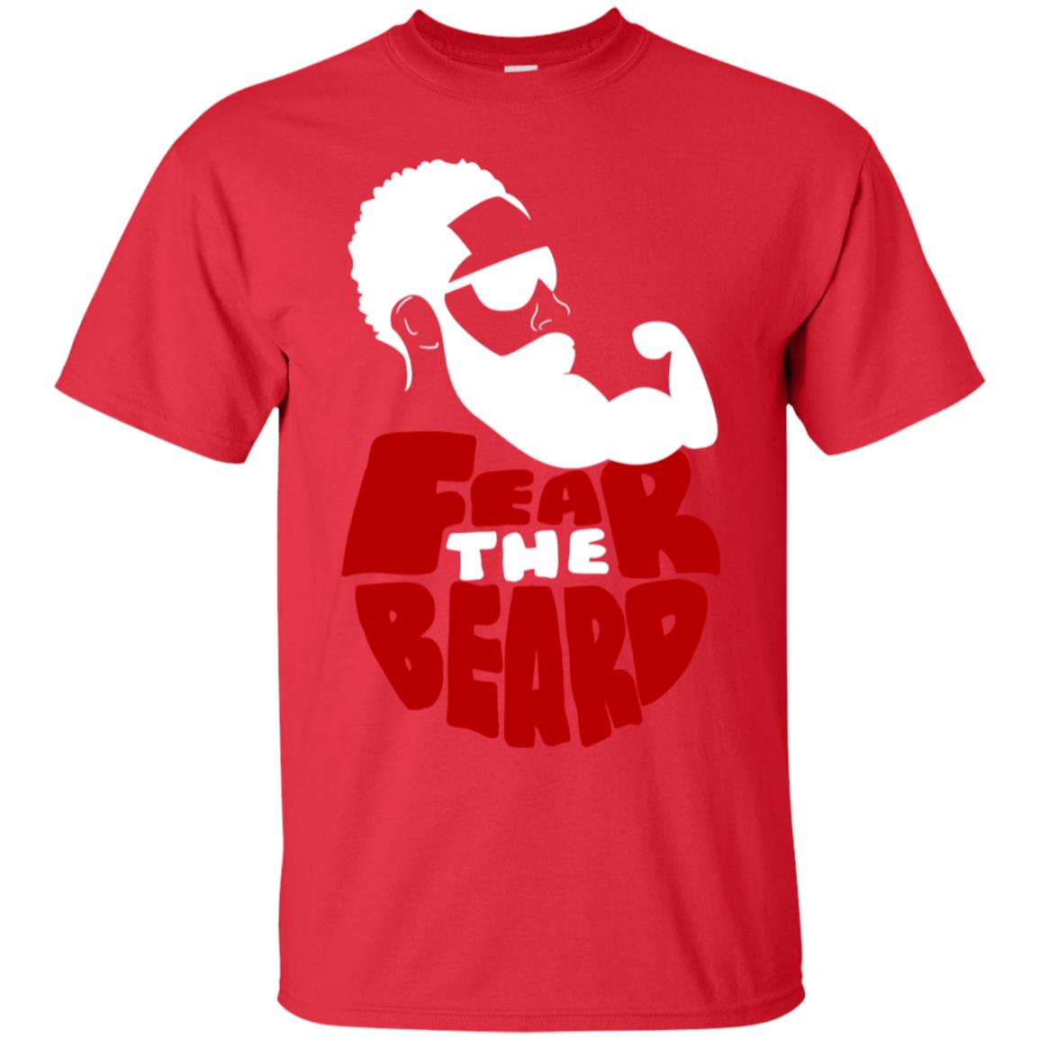 Fear The Beard No Shave November Gift Shirt For Mens Red