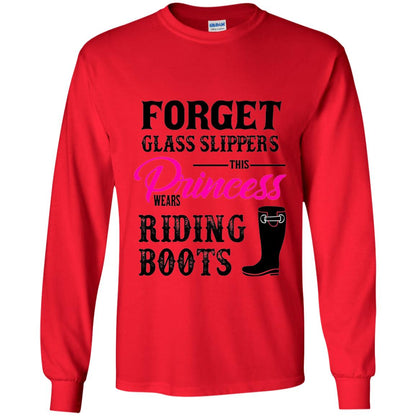 Forget Glass Slippers Princess Wears Riding Boots Red