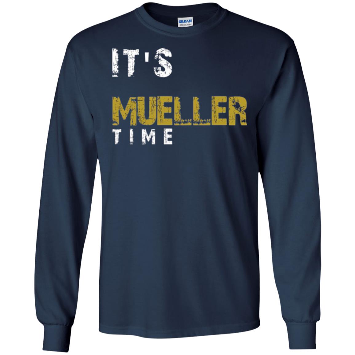 Anti Trump Resist T-shirt It_s Mueller Time Navy