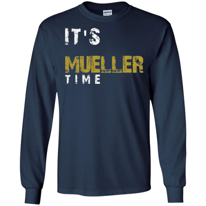 Anti Trump Resist T-shirt It_s Mueller Time Navy