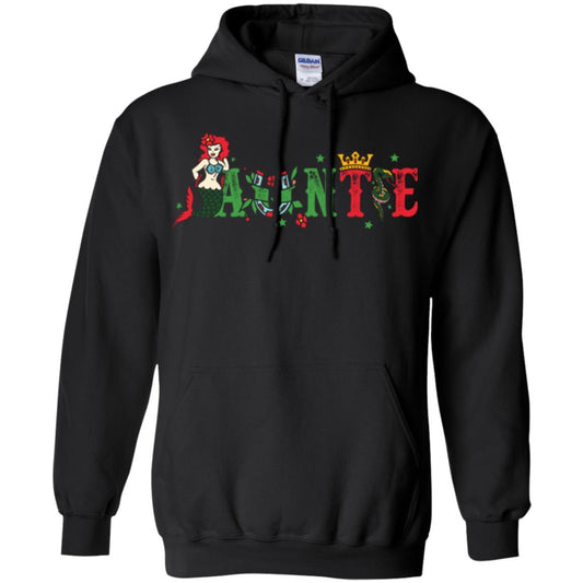 Aunt T-shirt Mermaid Auntie T-shirt Black