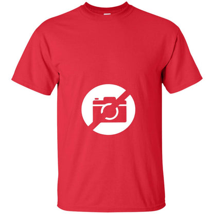 Just No Pictures Image T-shirt Red