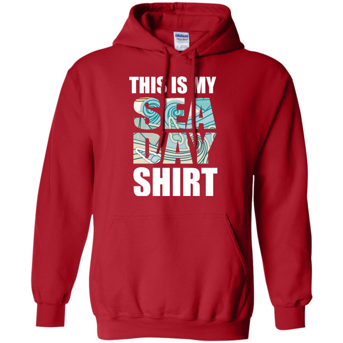 Summer Vacation T-shirt This Is My Sea Day Red