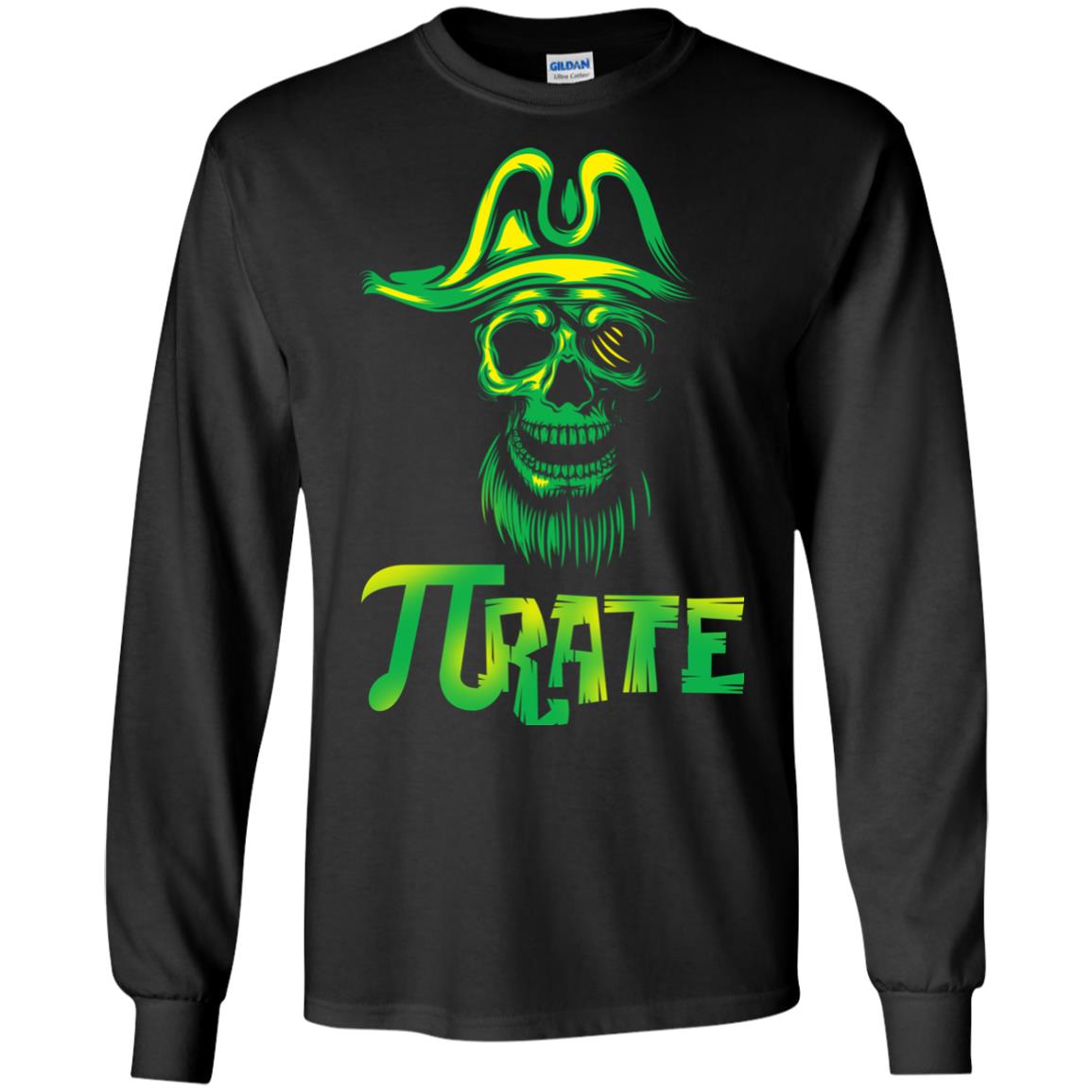 Pi Day T-shirt Funny Pirate Black