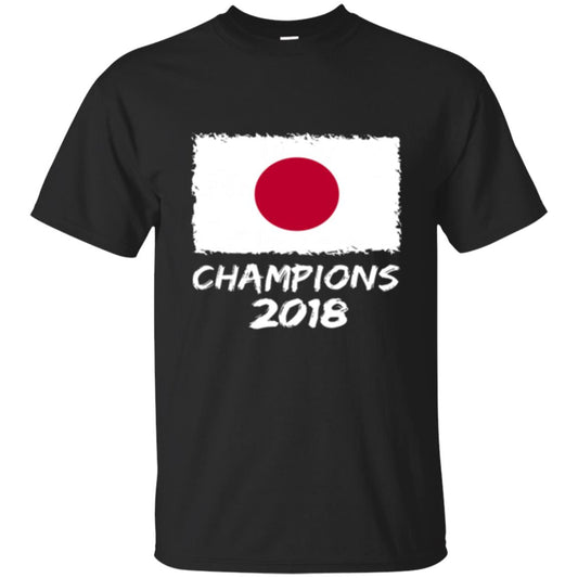 Football Lover T-shirt Japan Champions 2018 T-shirt Black