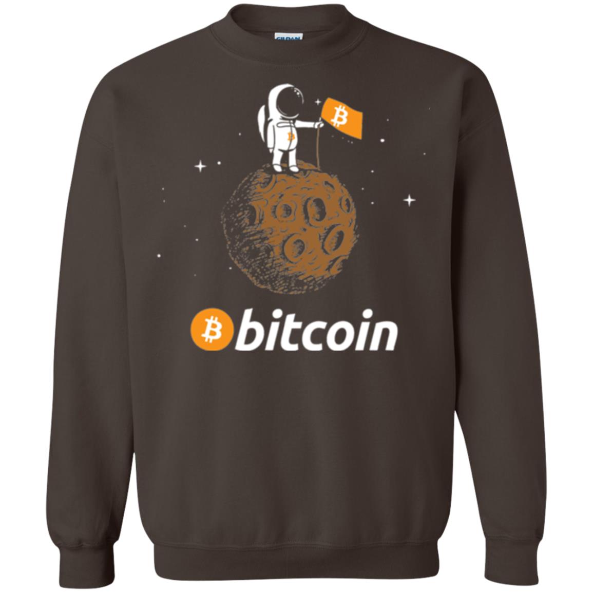 Bitcoin T-shirt Featuring Astronaut Dark Chocolate