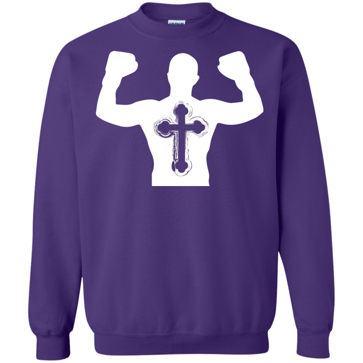 Christian Gym Exercise Workout T-shirt Purple
