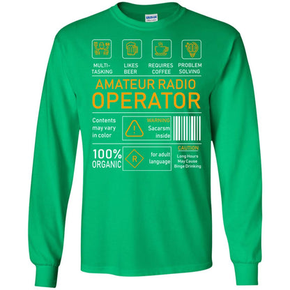 Amateur Radio Operator Gift Shirt Irish Green